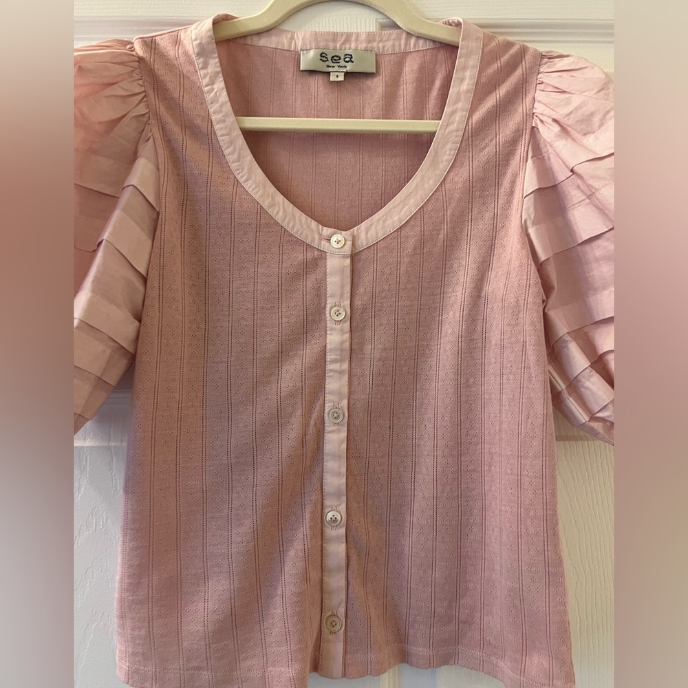 Sea NY Women’s Salome Top, Size S, Pink Color - Picture 3 of 11